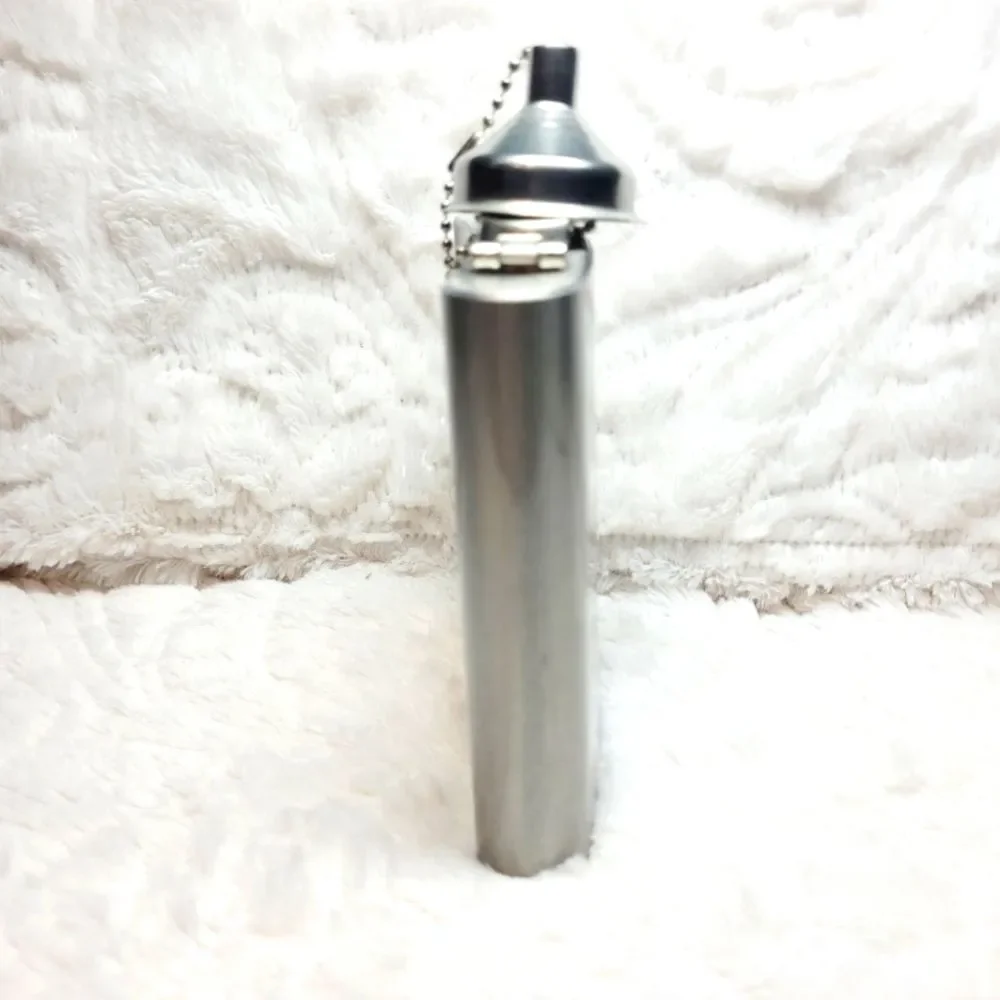 Have Yourself A Merry Little Cocktail SS Flask Screw Top Funnel 7 Ounce OOS